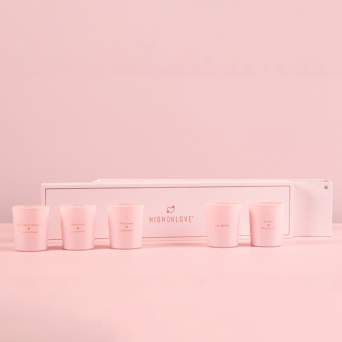High on love massage candle gift set