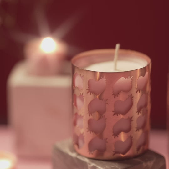 Bougie de Massage | Boutons de rose