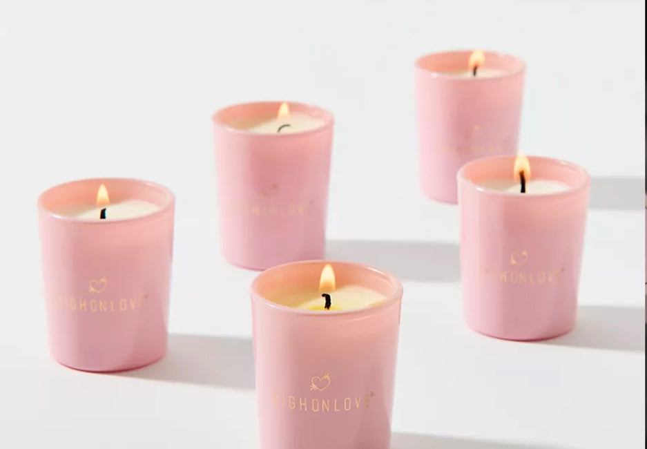 Mini Massage Candles Set with Hempseed Oil, Made in Canada – High