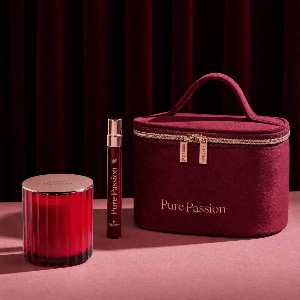 Pure Passion Gift Set | Candle & Travel Perfume