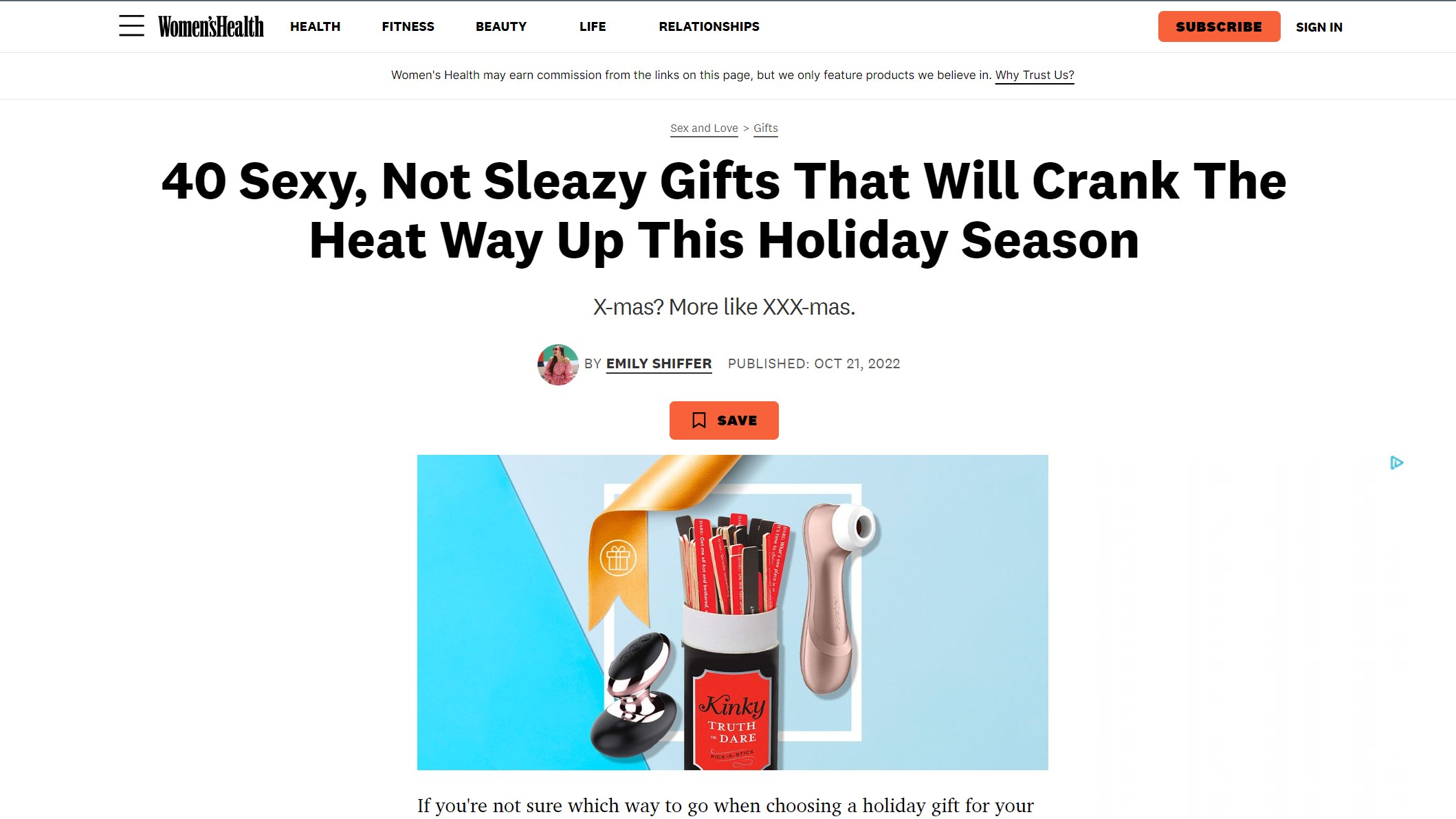 Sexy holiday gifts for women