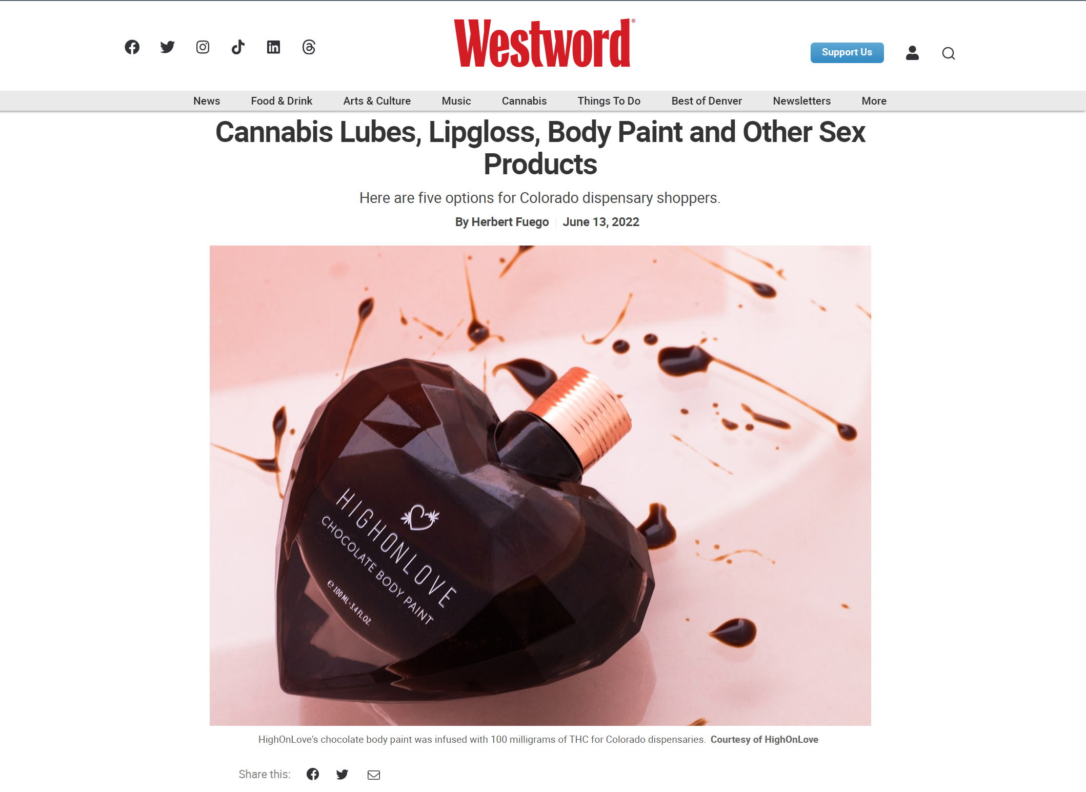 Cannabis Lubes, Lipgloss, Body Paint